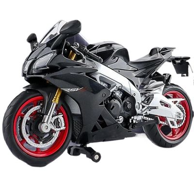 Collection 1:12 for Aprilia RSV4 Motorcycle Model Alloy Diecast Collection Toys Ornaments Gifts(Black)
