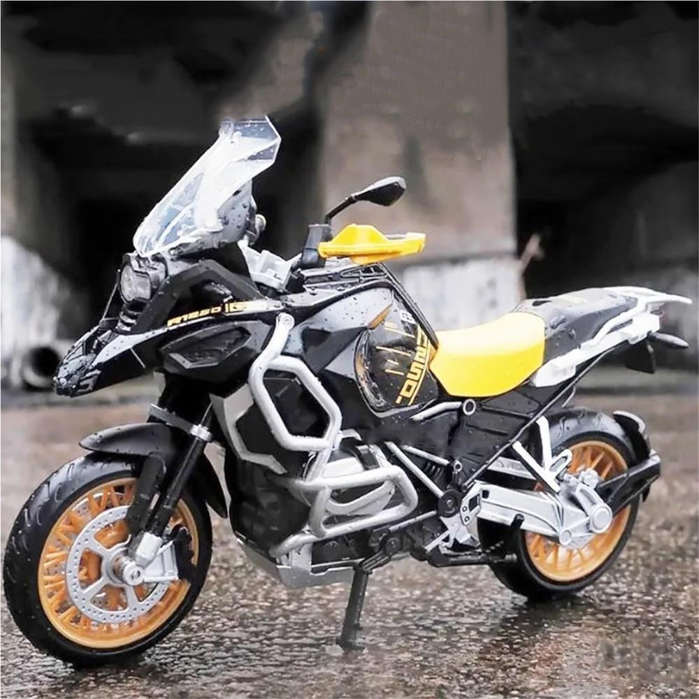 Collection 1/12 for BMW R1250 GS Model Toy Motorcycles Alloy Diecast Motorbikes Gifts(Yellow)