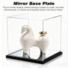 Transparent Acrylic Case Display and Mirrored Base, Action Figure Display Acrylic Box with Door, Square Plastic Case for Crystals Minerals(35x35x45cm/14x14x18in) view 3