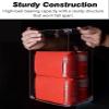Transparent Acrylic Case Display and Mirrored Base, Action Figure Display Acrylic Box with Door, Square Plastic Case for Crystals Minerals(35x35x45cm/14x14x18in) view 4