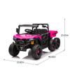 24V 440W Kids Ride On Six-Wheel Electric Dump Truck W/PC 2.4G, 4WD,Upgraded Anti-Collision bar,Six-Wheel Suspension, Bluetooth &with Music and Storie,Speeds 1.86-3.41 MPH for Kids Aged 3-5 view 3