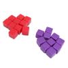 16mm Multicolor DIY Dice Set 20PCS Plastic Six Sided Dices with Storage Bag for Board Games Red Purple view 2