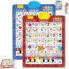 Interactive Bilingual Alphabet Wall Chart for Kids - English & Spanish Talking Poster with Songs, Numbers 1-20 & Piano Keys for Toddlers Ages 3+ Boys Girls (Blue+Red) view 1
