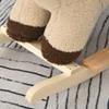 Qaba Baby Rocking Horse Lion with Sound, Plush Stuffed Rocking Animals, Wooden Rocking Horse with Seat Belt for 18-36 Months Boys and Girls Gift, Brown view 2