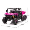 24V 400W Kids Ride On Six-Wheel Electric Dump Truck W/PC 2.4G, 4WD Super Performance,Six-Wheel Suspension, Bluetooth &Early Education with Music and Storie,Speeds 1.86-3.11 MPH for Kids Aged 3-5 view 2