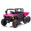 24V 400W Kids Ride On Six-Wheel Electric Dump Truck W/PC 2.4G, 4WD Super Performance,Six-Wheel Suspension, Bluetooth &Early Education with Music and Storie,Speeds 1.86-3.11 MPH for Kids Aged 3-5 view 3