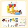 Magnetic Electric Train Set with 3D Magic Cube Track - Buildable Race Car Tracks for Kids Ages 4-8, STEM Learning Gift (Starter Set) view 3