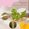 Qaba Baby Rocking Horse, Toddler Plush Dinosaur Animal Rocker with Seat Belt, 32 Songs, Hand Puppet, Kids Riding Horse Rocking Chair for 18-36 Months, Green view 2