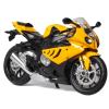 PuLaif Collection 1/12 for BMW S1000RR Off Road Toys Collection Gift Die Cast Motorcycle Model(Yellow) view 1