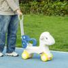 Qaba 4 in 1 Rocking Horse for Toddles 2-5 Years, Baby Ride on Horse with Detachable Push Handle & Balance Board, Kids Riding Horse Birthday Gift for Boys & Girls, Blue view 2