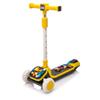 Kids Ride On 3-Wheel Scooter W/Buildable blocks, PU flashing wheels and Folding Kick Scooter,Thickened custom aluminum tube,5-position height-adjustable handlebar&one-touch footbrake for Kids Aged 3-9 view 4