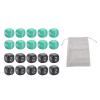 6 Sided Dice Set 20Pcs Colorful Plastic Gaming Dice for Board Games Math Activities Educational Games Durable Comfortable Grip Lightweight Portable 16mm view 1