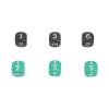 6 Sided Dice Set 20Pcs Colorful Plastic Gaming Dice for Board Games Math Activities Educational Games Durable Comfortable Grip Lightweight Portable 16mm view 2
