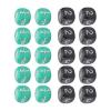 6 Sided Dice Set 20Pcs Colorful Plastic Gaming Dice for Board Games Math Activities Educational Games Durable Comfortable Grip Lightweight Portable 16mm view 3