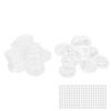 Blank Badge Making Kit, 100 Sets Button Badge Maker Set, 25mm Transparent Wear DIY Craft Kit with Acrylic Plastic and Iron Components for Custom Photos, Images, Text view 3