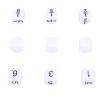 6 Sided Dice Set Bulk 30Pcs 16mm White Plastic Dice with Storage Bag for Board Games Math Games Teaching Props view 2