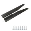 2PCs Side Skirt Winglet Carbon Fiber Style, Universal Car Side Lip Winglets Extension Spoiler, ABS Material with Textured Design, for Most Automobiles to Improve Stability and Deco view 1