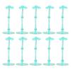 10PCS Action Figure Stand, Doll Display Holder Base, Translucent Plastic Support for 6 Inch Figures, Includes 40 Screws and Nuts for Secure Display of Anime Collectibles (Transparent Green) view 1