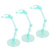 10PCS Action Figure Stand, Doll Display Holder Base, Translucent Plastic Support for 6 Inch Figures, Includes 40 Screws and Nuts for Secure Display of Anime Collectibles (Transparent Green) view 2