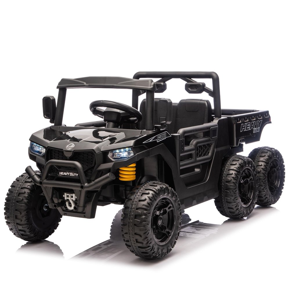 24V 440W Kids Ride On Six-Wheel Electric Dump Truck W/PC 2.4G, 4WD,Upgraded Anti-Collision bar,Six-Wheel Suspension, Bluetooth &with Music and Storie,Speeds 1.86-3.41 MPH for Kids Aged 3-5