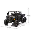 24V 440W Kids Ride On Six-Wheel Electric Dump Truck W/PC 2.4G, 4WD,Upgraded Anti-Collision bar,Six-Wheel Suspension, Bluetooth &with Music and Storie,Speeds 1.86-3.41 MPH for Kids Aged 3-5 view 3