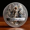 St. Michael The ArchangelVictory Over Evil Commemorative Coin, Religious Archangel Michael Challenge Coin, Saint Michael Coins Collectible Token, Inspirational Catholic Gifts for Collectors (10pcs) view 3