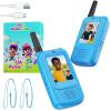 Kids Video Walkie Talkies Toy for Boys and Girls, 2.4GHz Two Way Radio with Real-Time Video and Audio, Voice Changer, Long Range Communication Device for Indoor Outdoor Play (Blue-Blue) view 1