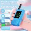 Kids Video Walkie Talkies Toy for Boys and Girls, 2.4GHz Two Way Radio with Real-Time Video and Audio, Voice Changer, Long Range Communication Device for Indoor Outdoor Play (Blue-Blue) view 3