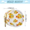 Cartoon Fish White Pattern Pacifier Holder Case with Clip Portable Pacifier Storage Container for Girls Boys Baby Pacifier Cover Pouch for Diaper Bag, Stroller or Purse view 3