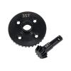 1 Set Steel Axle Differential Gears Ring Pinion 1/10 RC Crawler Car for TRX4 TRX6 for Defender confident(10T 35T) view 1