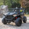 24V 2 Seater Ride On UTV for Kids, Large Off-Road Electric Buggy Car with Remote Control, 4-Wheel Suspension, Bluetooth Music, LED Searchlights, 3 Speeds, Safety Belt for Boys Girls, Black view 1