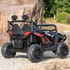 24V 2 Seater Ride On UTV for Kids, Large Off-Road Electric Buggy Car with Remote Control, 4-Wheel Suspension, Bluetooth Music, LED Searchlights, 3 Speeds, Safety Belt for Boys Girls, Black view 2