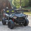 24V 2 Seater Ride On UTV for Kids, Large Off-Road Electric Buggy Car with Remote Control, 4-Wheel Suspension, Bluetooth Music, LED Searchlights, 3 Speeds, Safety Belt for Boys Girls, Black view 3