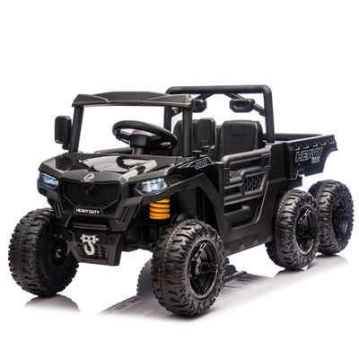 24V 400W Kids Ride On Six-Wheel Electric Dump Truck W/PC 2.4G, 4WD Super Performance,Six-Wheel Suspension, Bluetooth &Early Education with Music and Storie,Speeds 1.86-3.11 MPH for Kids Aged 3-5