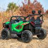 24V 2 Seater Ride On UTV for Kids, Large Off-Road Electric Buggy Car with Remote Control, 4-Wheel Suspension, Bluetooth Music, LED Searchlights, 3 Speeds, Safety Belt for Boys Girls, Green view 3
