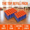 SYNTHORA 100 Suction Foam Darts Refill Pack,7.2cm EVA Foam Ammo, Durable Refill Darts Compatible for Nerf N-Strike Elite(White) view 4