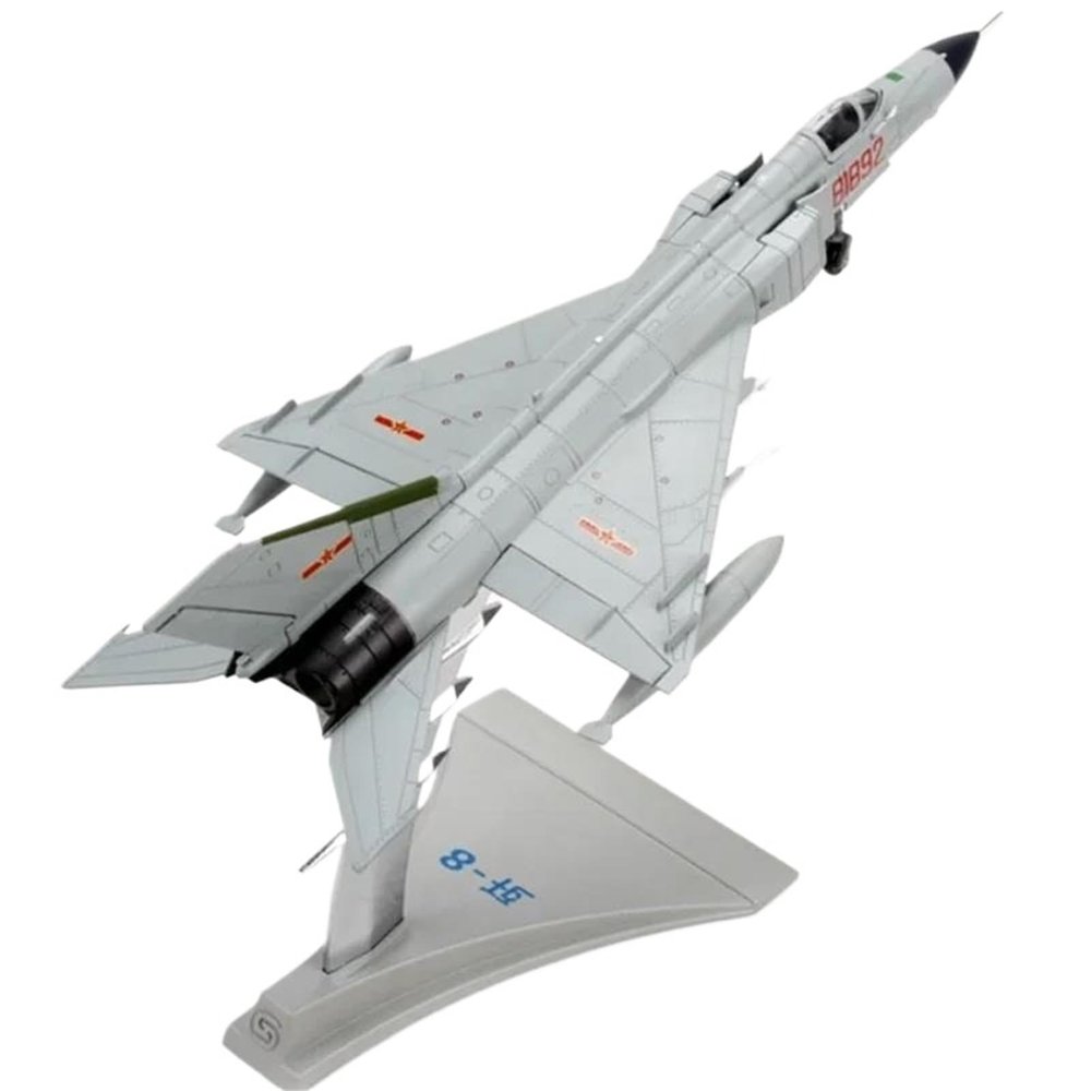 Flying Airplane Model 1/72 Scale China Airforce J-8 J8 Mig-21 China Ver Combat Fighter Air Force Diecast Aircraft Plane Model Alloy Toy Aviation Airbus