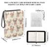 Cute Glasses Dogs Card Binder 4 Pocket Portable Trading Collection Album Holder Binder Game Card Case Book with Zipper 400 Game Cards 50 Removable Sleeve view 2