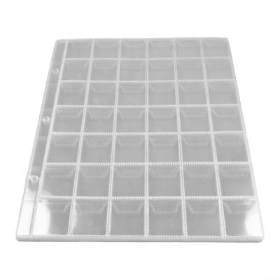 10 Sheet Plastic Coin Holders With 42 Pockets For Collection, Clear PVC Storage For Coin Collectors