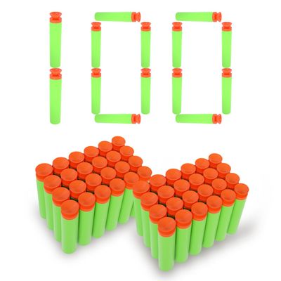SYNTHORA 100 Suction Foam Darts Refill Pack,7.2cm EVA Foam Ammo, Durable Refill Darts Compatible for Nerf N-Strike Elite(Green)