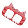 Aluminum Alloy Steering Servo Guard Armor SOA Cover, RC Servo Protective Cover, CNC Machined Anodized Upgrade Part for 1/10 RC Crawler Cheeter Rig Rock Bouncer Roll Cage Capra RR10 (Red) view 2