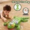 2026 Wall Climbing Lizard Toy, Green Remote Control RC Gecko with 360 Degree Rotation, 2 Modes for Wall and Floor Climbing, LED Eyes, for Kids 6+ view 2