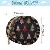 Tree Christmas Black Snow Print Pacifier Holder Case with Clip Portable Pacifier Storage Container for Girls Boys Baby Pacifier Cover Pouch for Diaper Bag or Purse Stroller view 3
