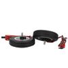 65mm Rubber Tires Wheel Brake System for RC Airplane, Remote Control Adjustable Brake, High Wear Resistance Tires with 4mm Axle Shaft, Easy Installation for Model Airplane Assembly view 3