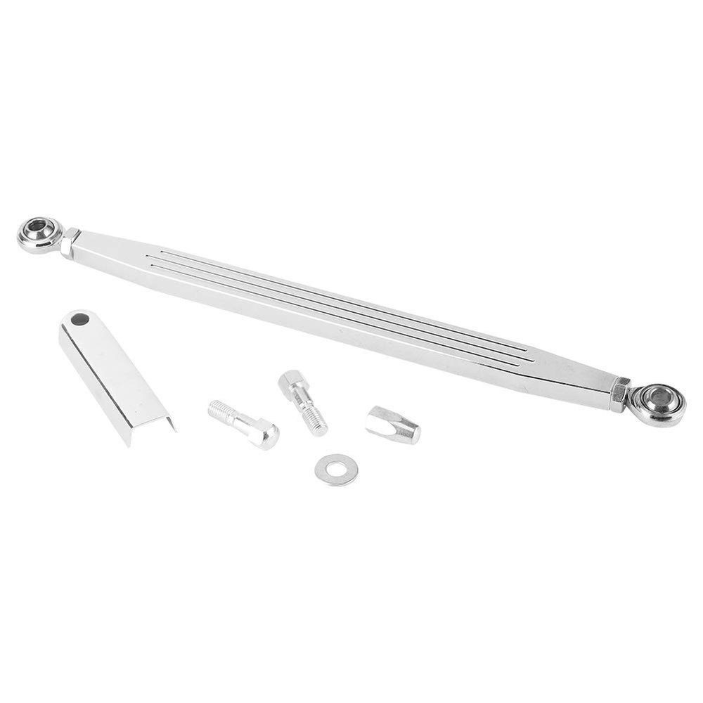 300mm/12in Stripe Long Type Gear Shift Arm Lever Linkage Link Rod, Gear Shift Linkage Shifter Bar, Adjustable Gear Shift Change Rod with Aircraft - Quality Rod Ends, Precision Alum