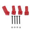RiToEasysports RC Parts, 4Pcs RC Link Mounts SCX10 II AR44 Rear Axle Upgrade Aluminum Alloy CNC Machined with Multiple Angles Anti Squatc for Axial SCX10 II (red) view 1