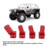 RiToEasysports RC Parts, 4Pcs RC Link Mounts SCX10 II AR44 Rear Axle Upgrade Aluminum Alloy CNC Machined with Multiple Angles Anti Squatc for Axial SCX10 II (red) view 3