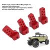 RiToEasysports RC Parts, 4Pcs RC Link Mounts SCX10 II AR44 Rear Axle Upgrade Aluminum Alloy CNC Machined with Multiple Angles Anti Squatc for Axial SCX10 II (red) view 4