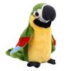 Denash Interactive Talking Parrot Plush Toy, Electric Voice Recording Repeater with Flapping Wings, Green Soft Stuffed Animal for Kids view 1