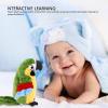 Denash Interactive Talking Parrot Plush Toy, Electric Voice Recording Repeater with Flapping Wings, Green Soft Stuffed Animal for Kids view 2